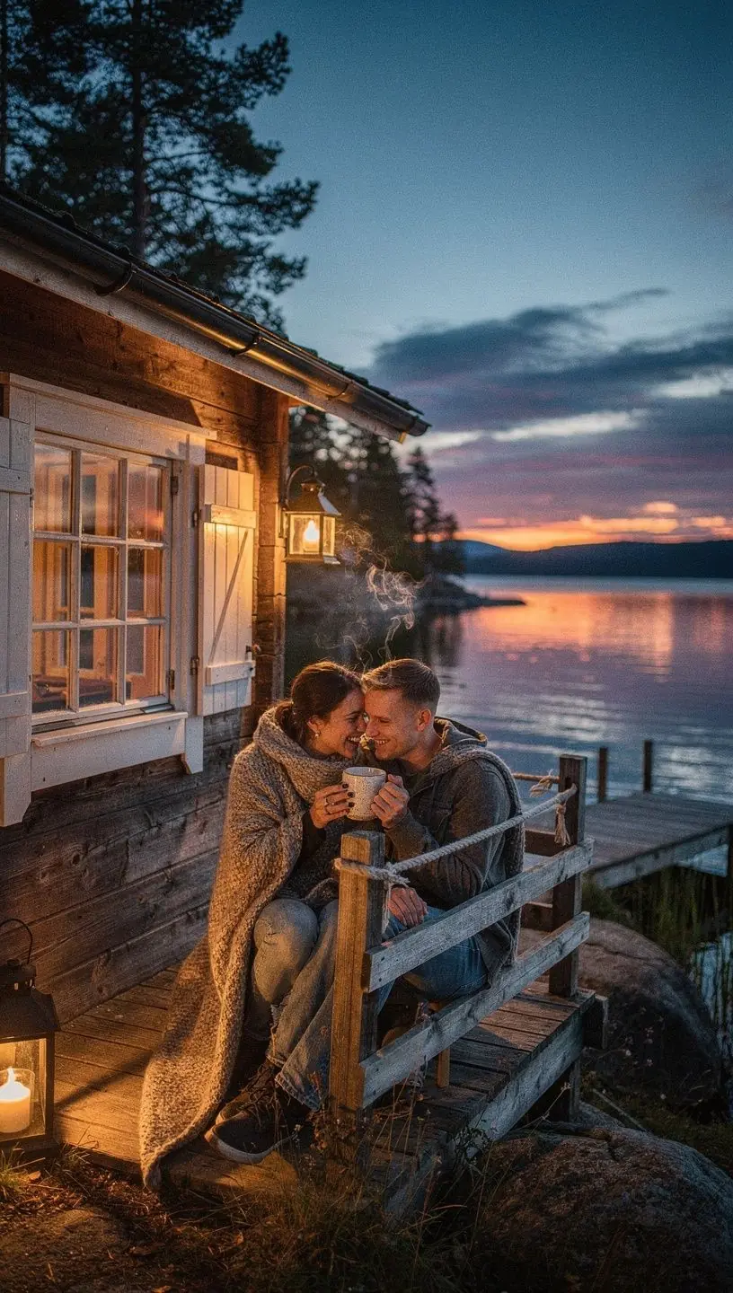 Ramus namų interjeras su arbatos puodeliu ir minkšta pleda vakaro poilsiui.